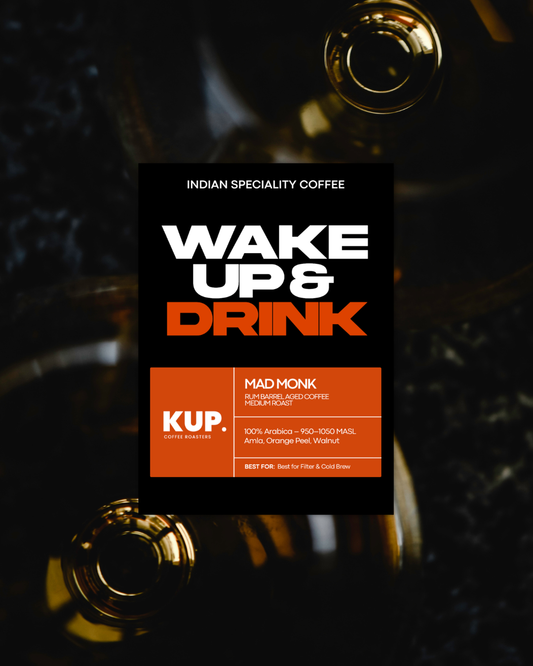 Mad Monk | 100% Arabica | Rum Barrel Aged Medium Roasted Coffee Beans 250 Grams