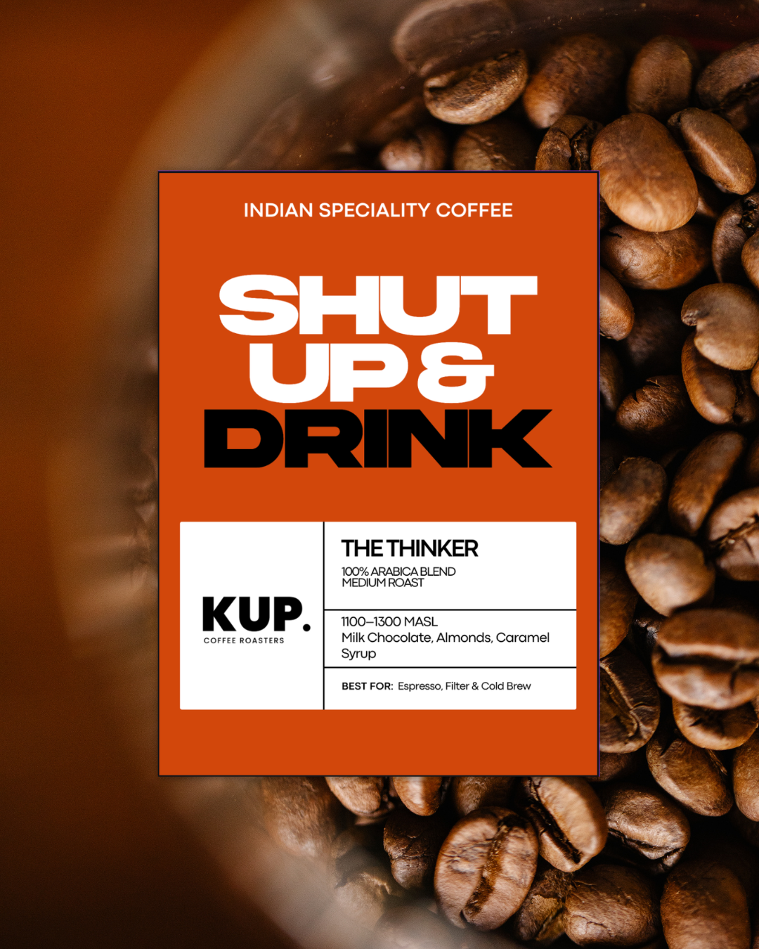 The Thinker | 100% Arabica | Medium Roasted Coffee Beans | 250g