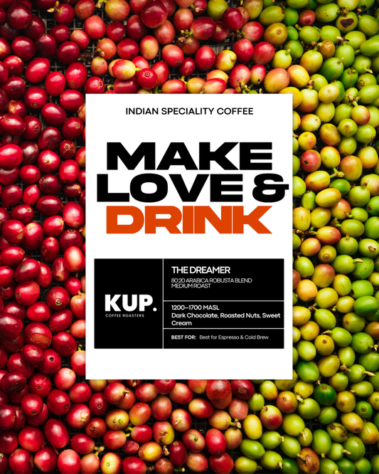 The Dreamer | 80:20 Arabica-Robusta Blend Medium Roasted Coffee Beans 250 Grams