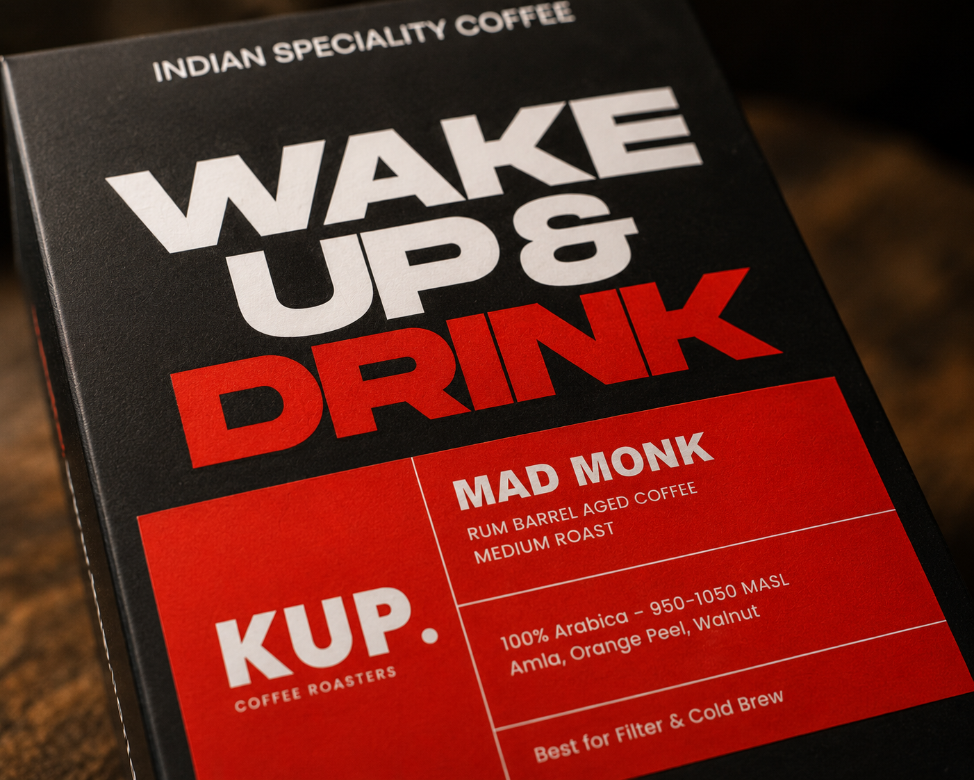 Mad Monk | 100% Arabica | Rum Barrel Aged Medium Roasted Coffee Beans | 250g