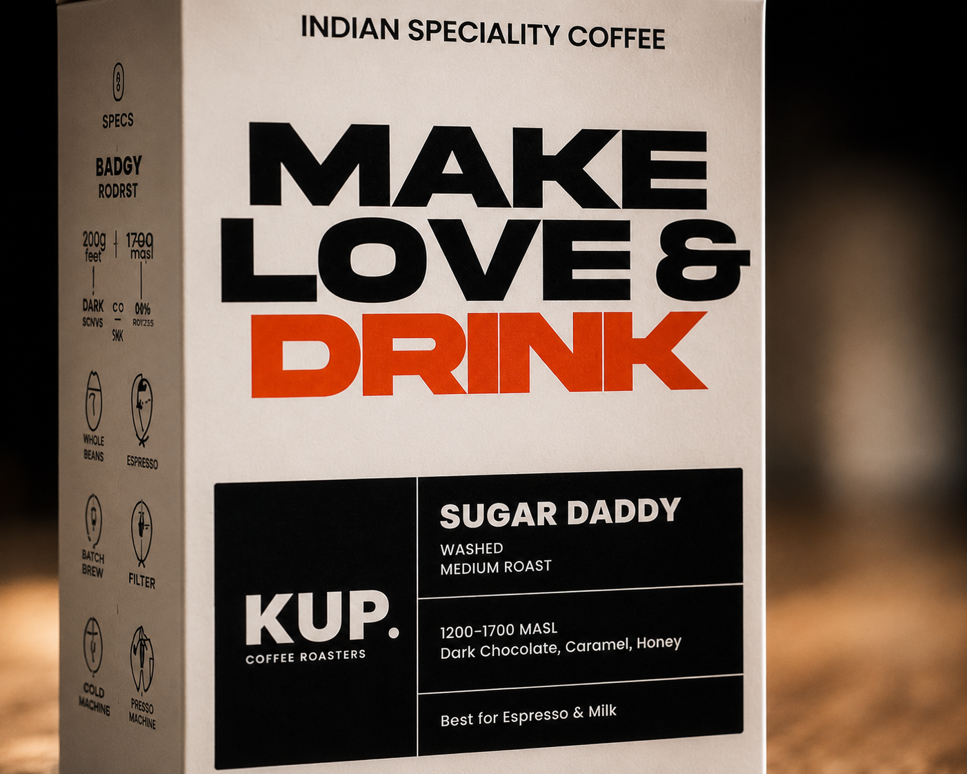 Sugar Daddy Coffee | 100% Arabica | Medium Roast Beans | 250g