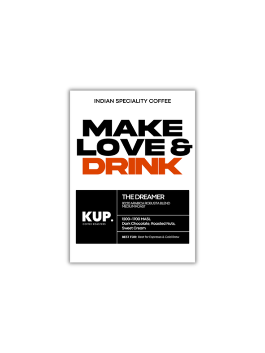 The Dreamer | 80:20 Arabica-Robusta Blend Medium Roasted Coffee Beans 250 Grams