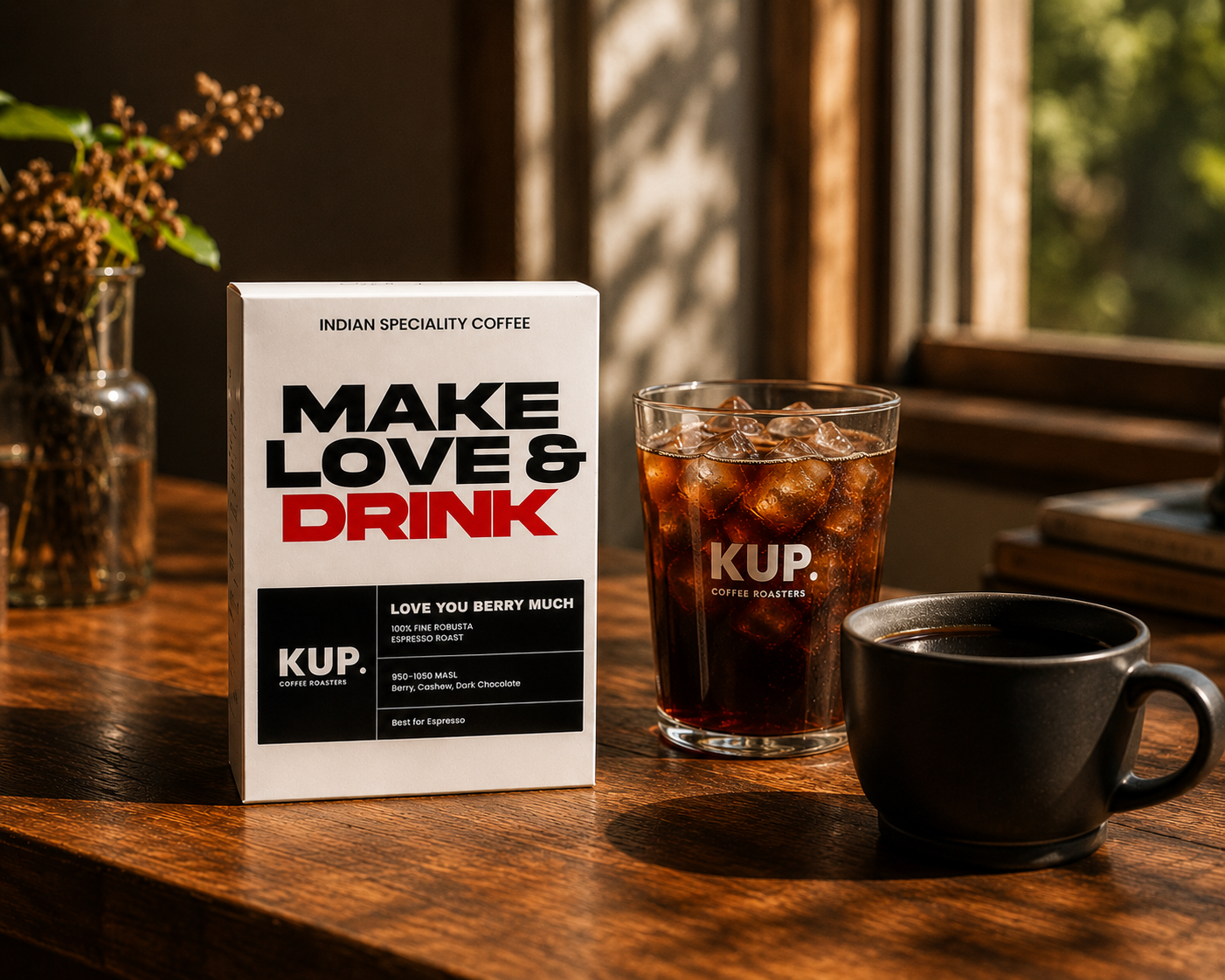 Love You Berry Much Coffee | 100% Arabica | Medium Roast Beans | 250g