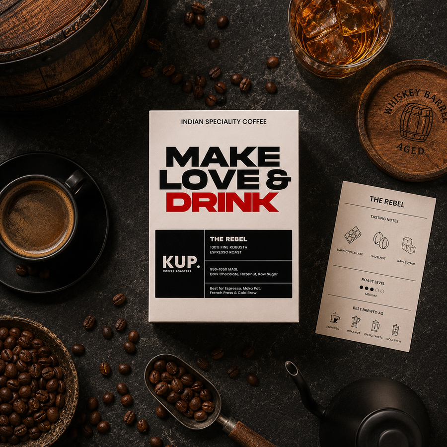 The Rebel — medium roast coffee beans from KUP Coffee Roasters