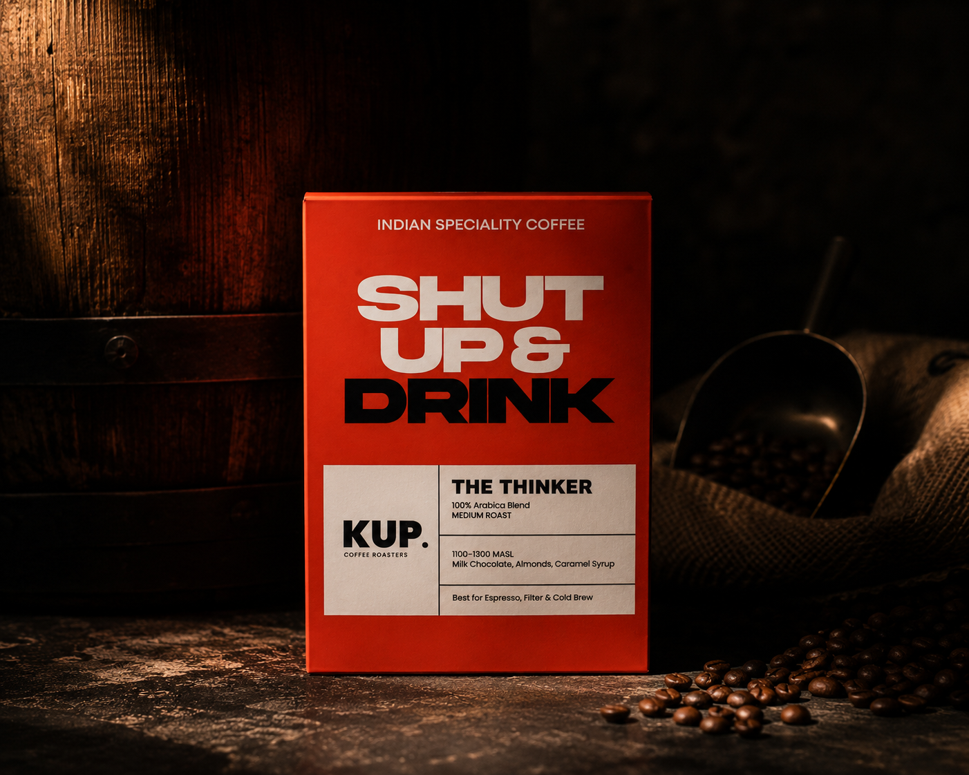 The Thinker | 100% Arabica | Medium Roasted Coffee Beans | 250g