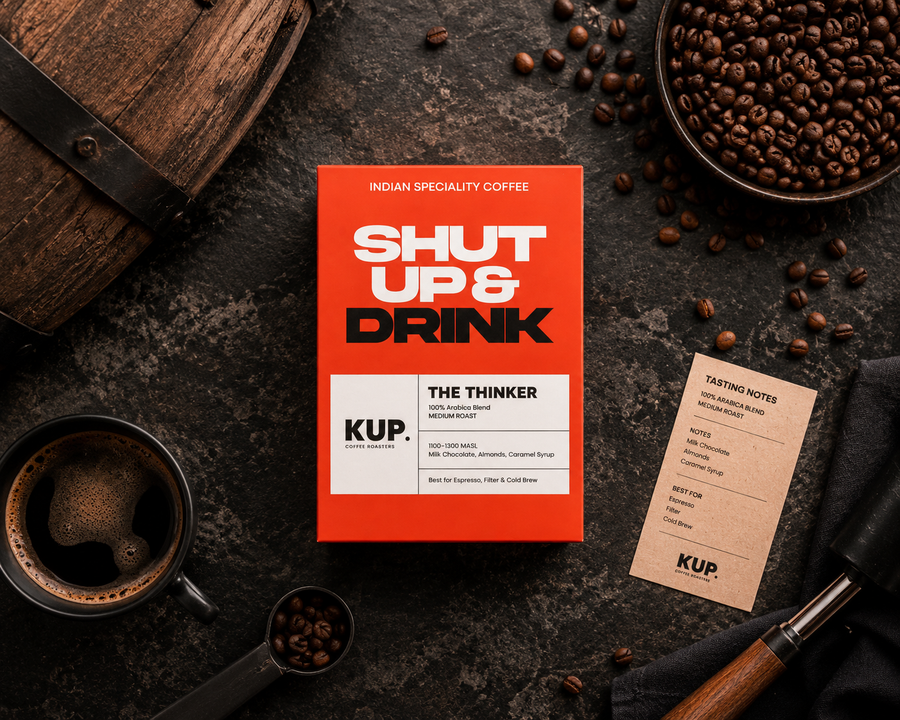 The Thinker — 100% Arabica medium roast from KUP Coffee Roasters
