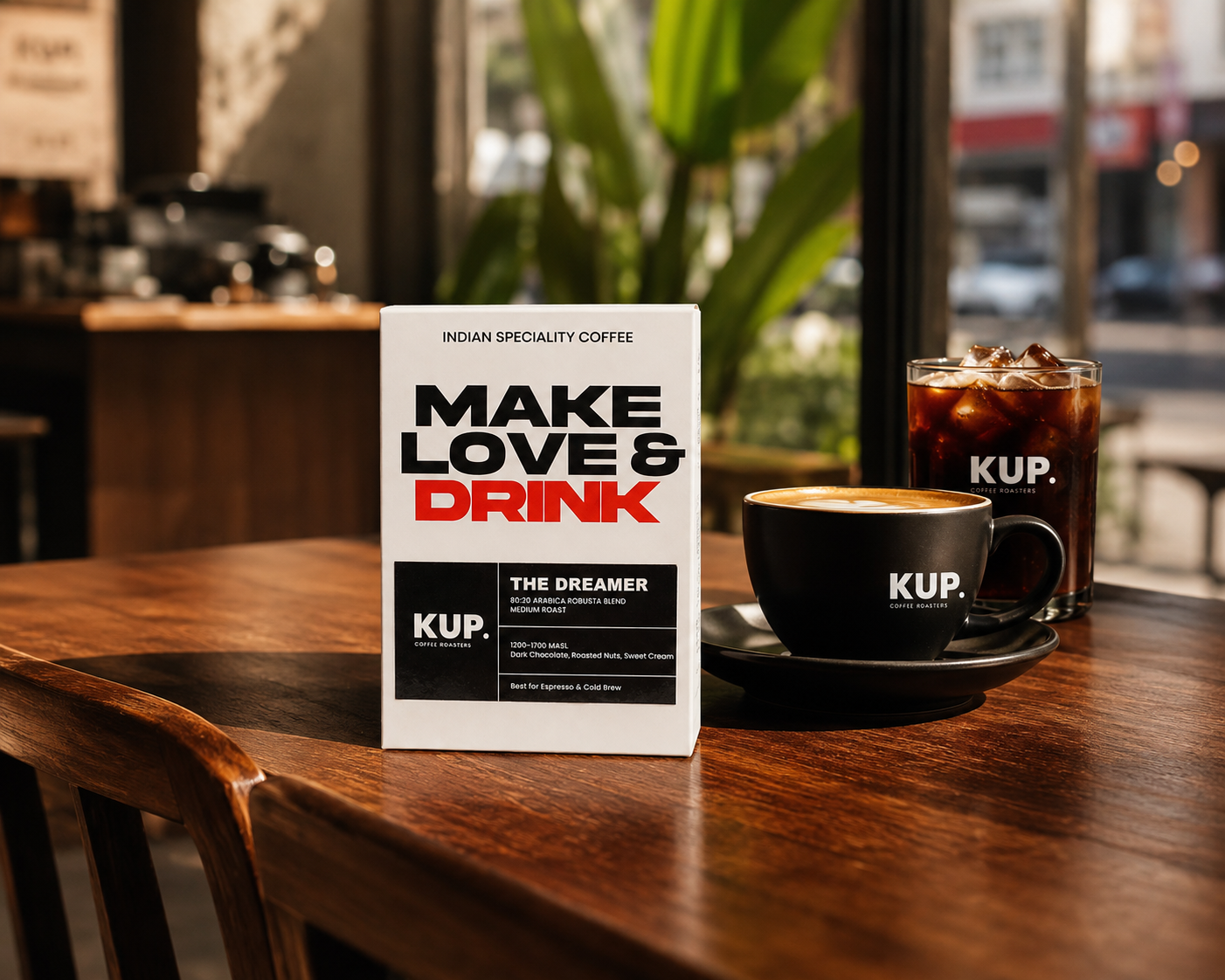 The Dreamer | 80:20 Arabica-Robusta Blend Medium Roasted Coffee Beans | 250g