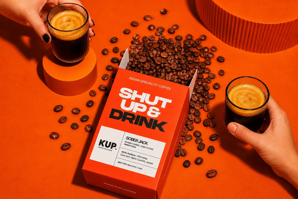 KUP coffee packaging